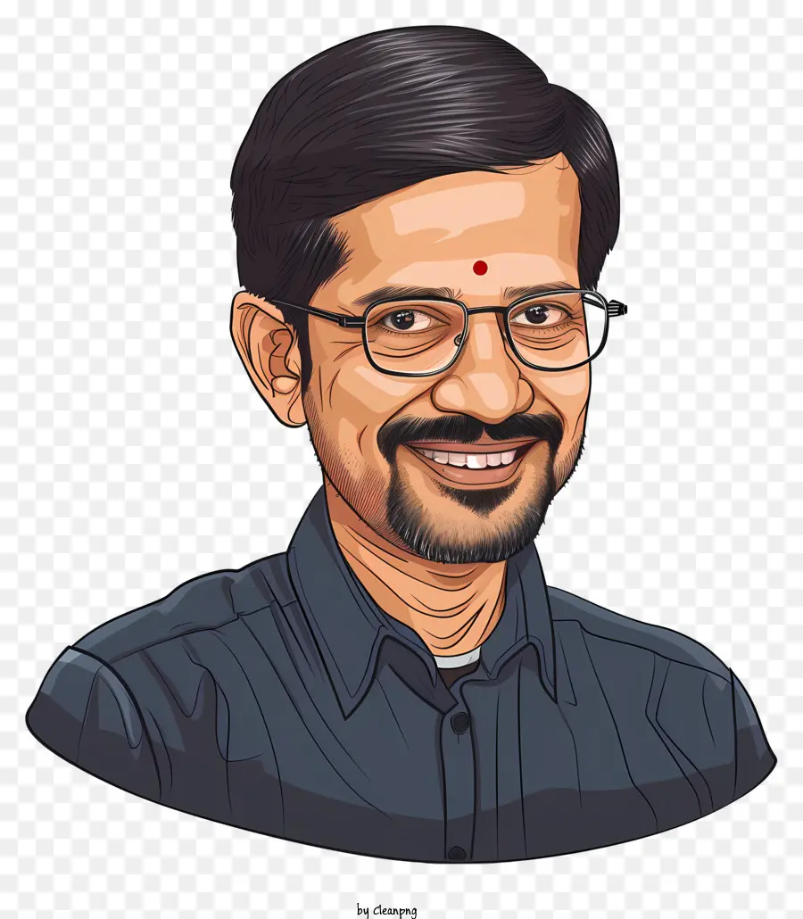 Arvind Kejriwal，Homme à Lunettes PNG