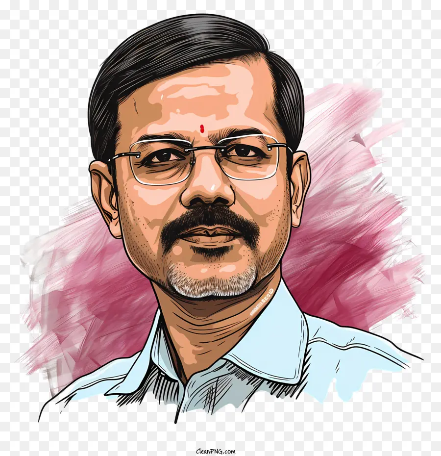 Arvind Kejriwal，Homme à Lunettes PNG