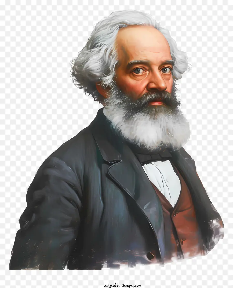 Karl Marx，Peinture à L'huile PNG