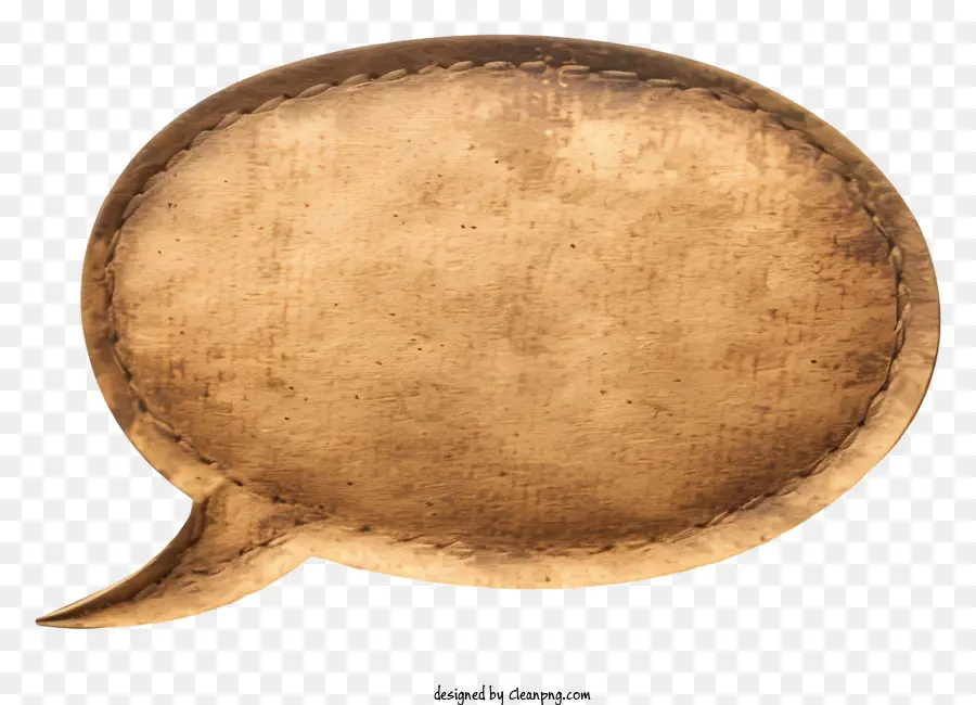 Bulle De Dialogue，En Bois PNG