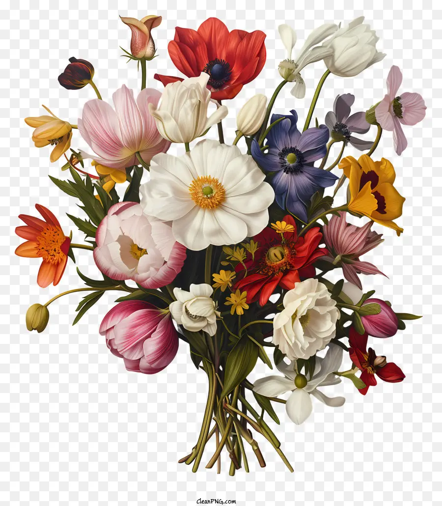 Fleurs De Printemps，Bouquet PNG