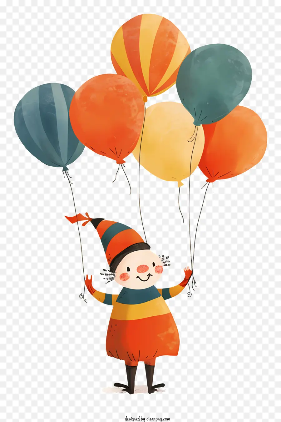 Clown Avec Des Ballons，Ballons PNG