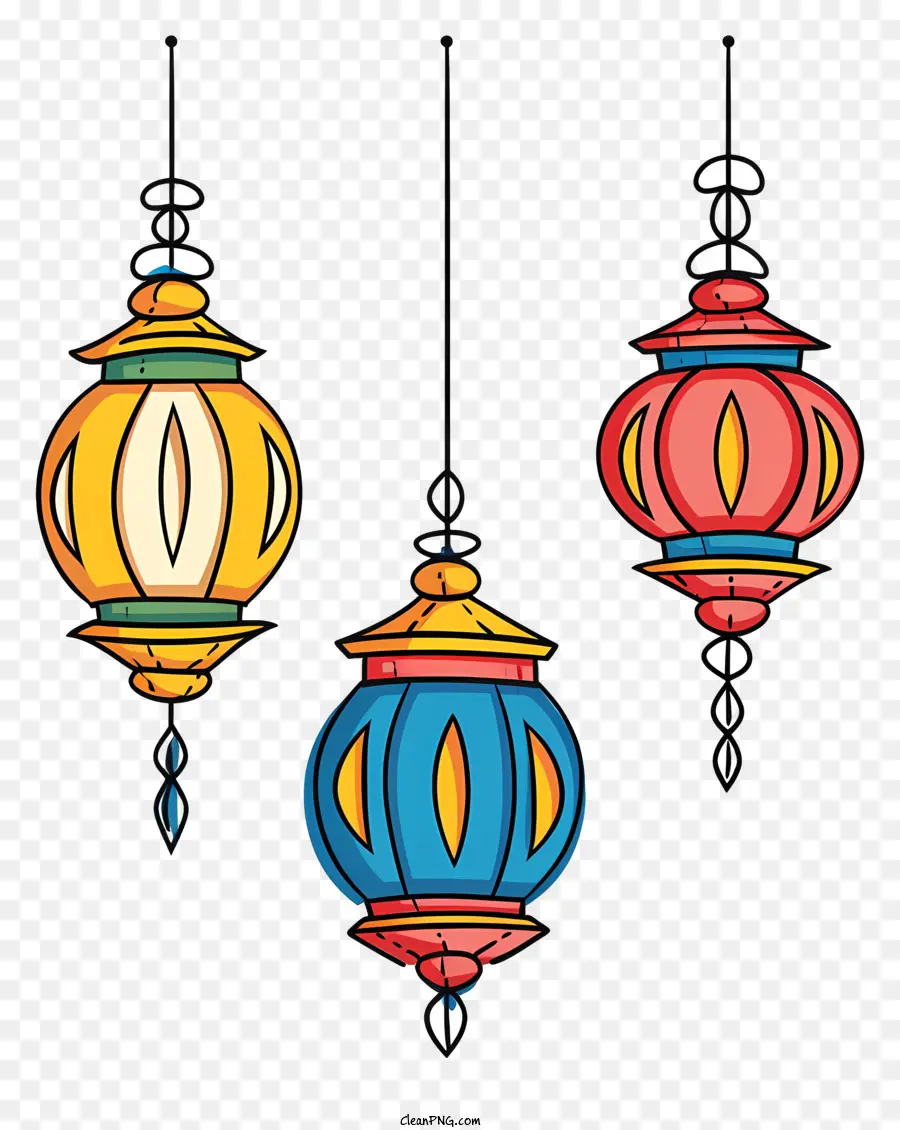 Lampes Islamiques Suspendues，Lanternes PNG