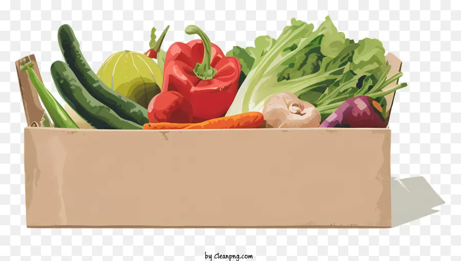 Légumes Boîte，Des Produits Frais PNG