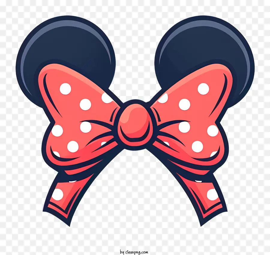 Minnie Bow，Bandeau De Mickey Mouse PNG