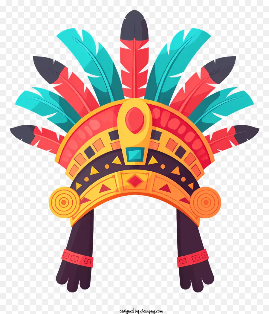 Headgear Inca Empire，Coiffure Amérindienne PNG