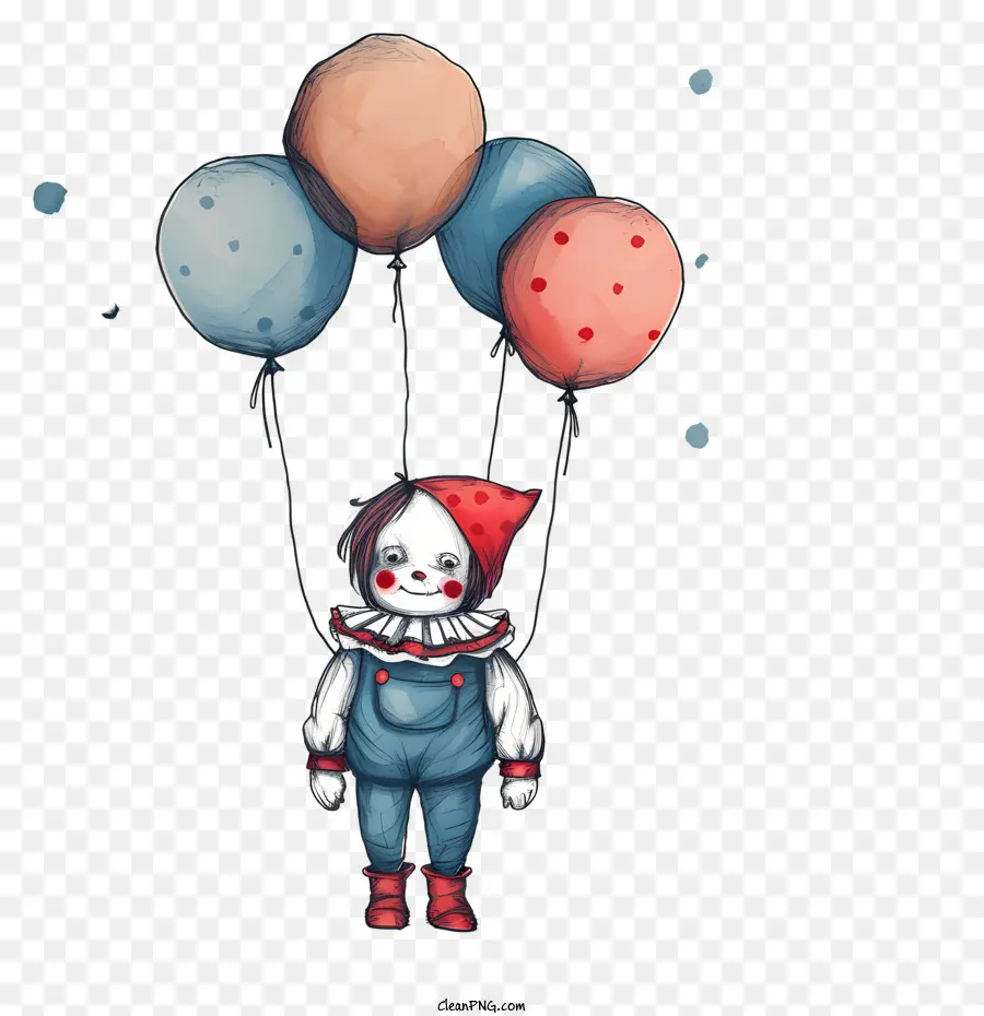 Clown Avec Des Ballons，Clown PNG