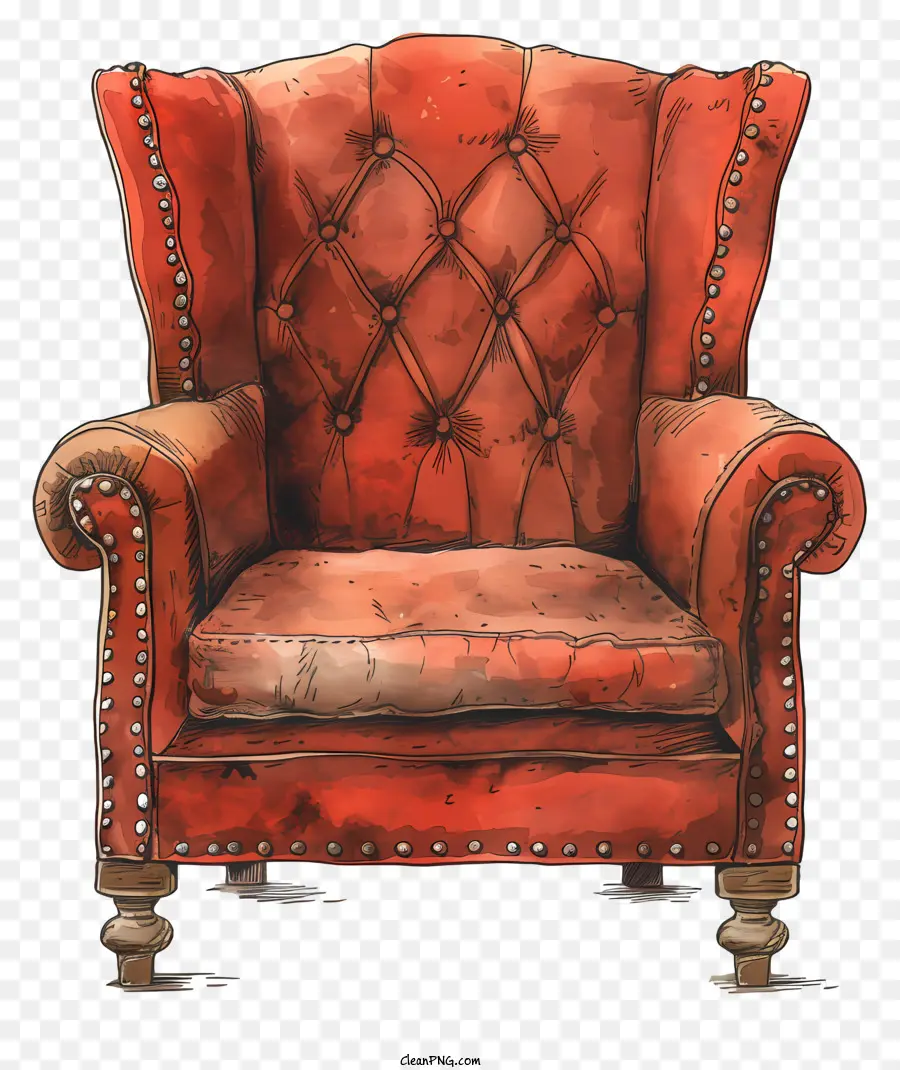 Chaise Riche，Fauteuil Rouge PNG