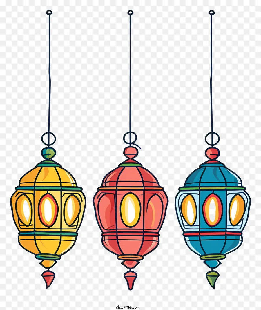 Lampes Islamiques Suspendues，Lanternes Ornées PNG