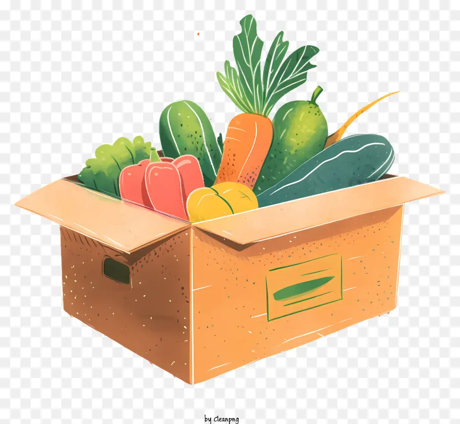 Légumes Boîte，Légumes Frais PNG
