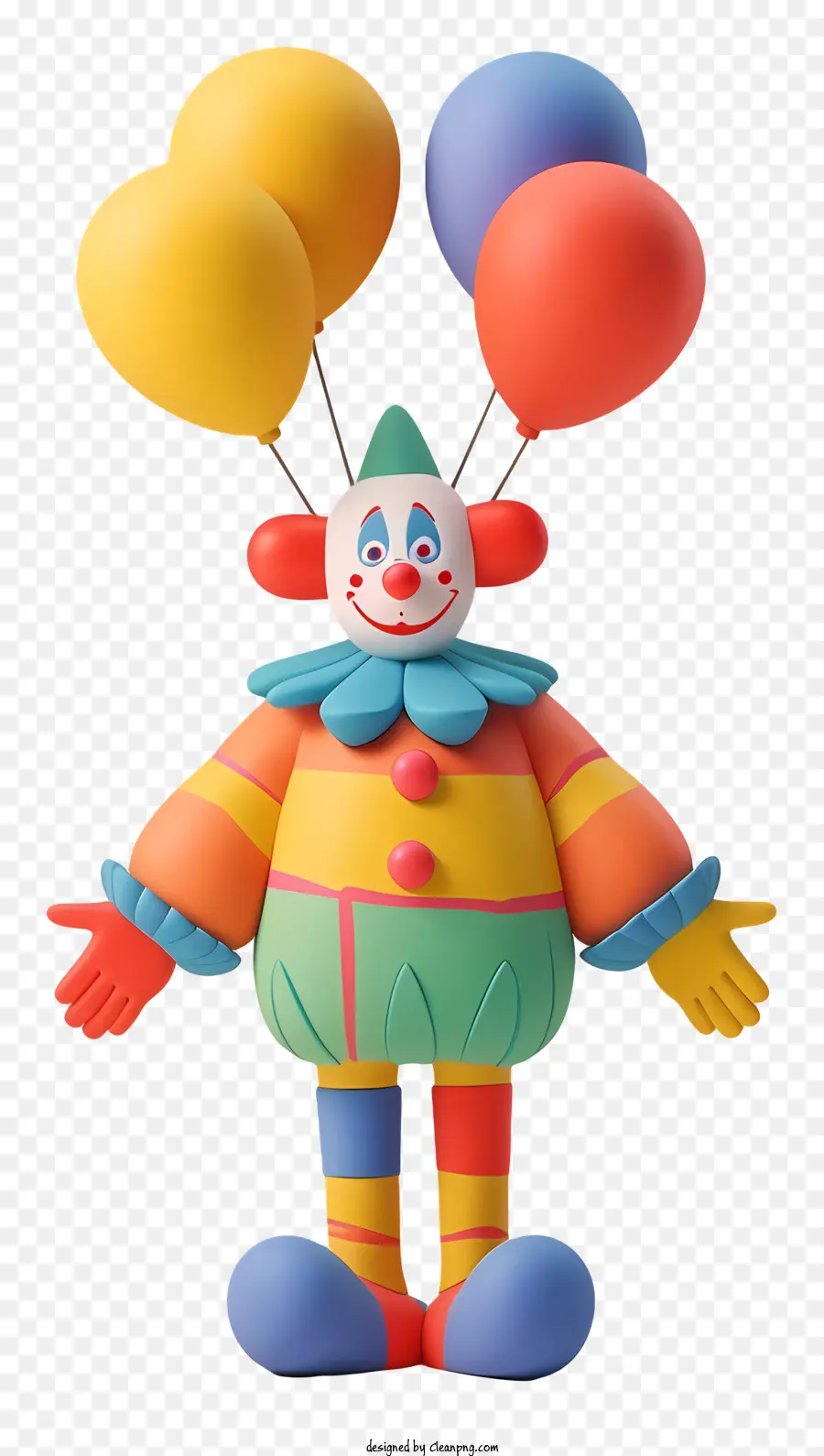 Clown Avec Des Ballons，Jouet Clown PNG