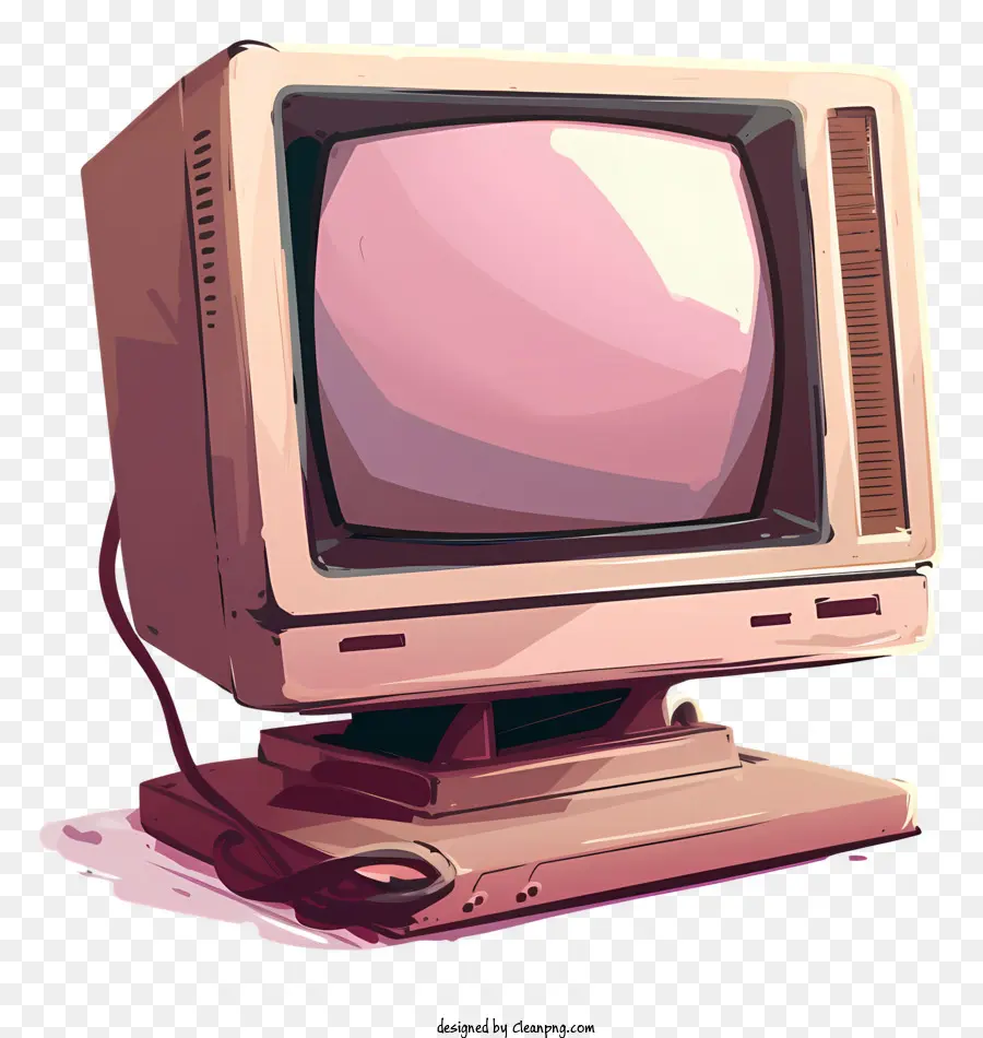 Moniteur D'ordinateur，Vintage Télévision PNG