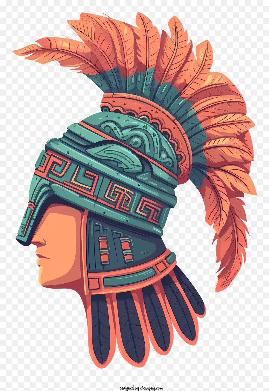 Couvre Chef Empire Inca，Casque De Guerrier Aztèque PNG