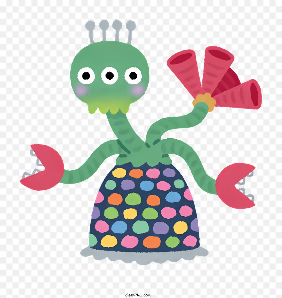 Extraterrestre Coloré，Créature Fantaisiste PNG