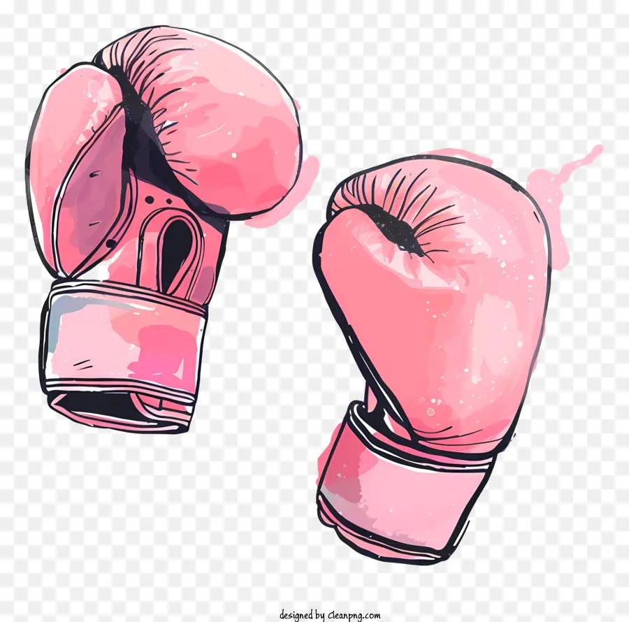 Gants De Boxe，Gants De Boxe Roses PNG