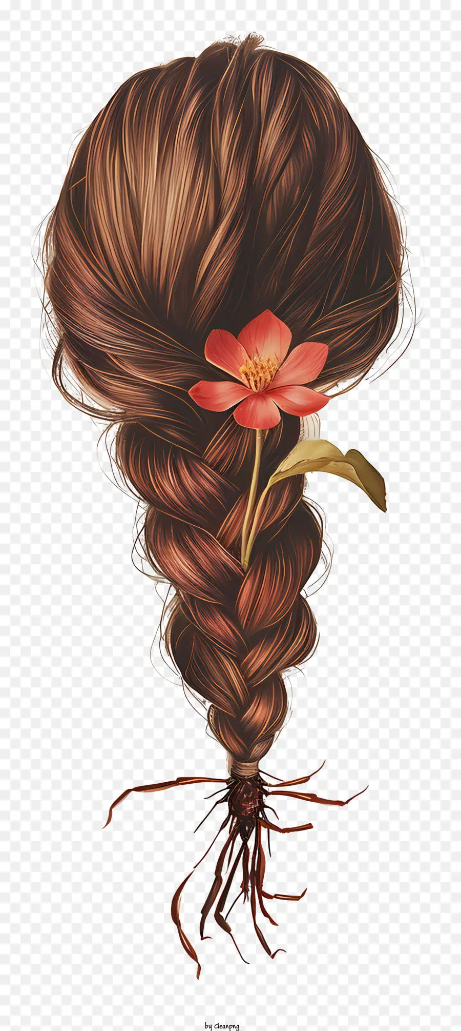 Perruque à Cheveux Tressée，Cheveux De La Femme PNG