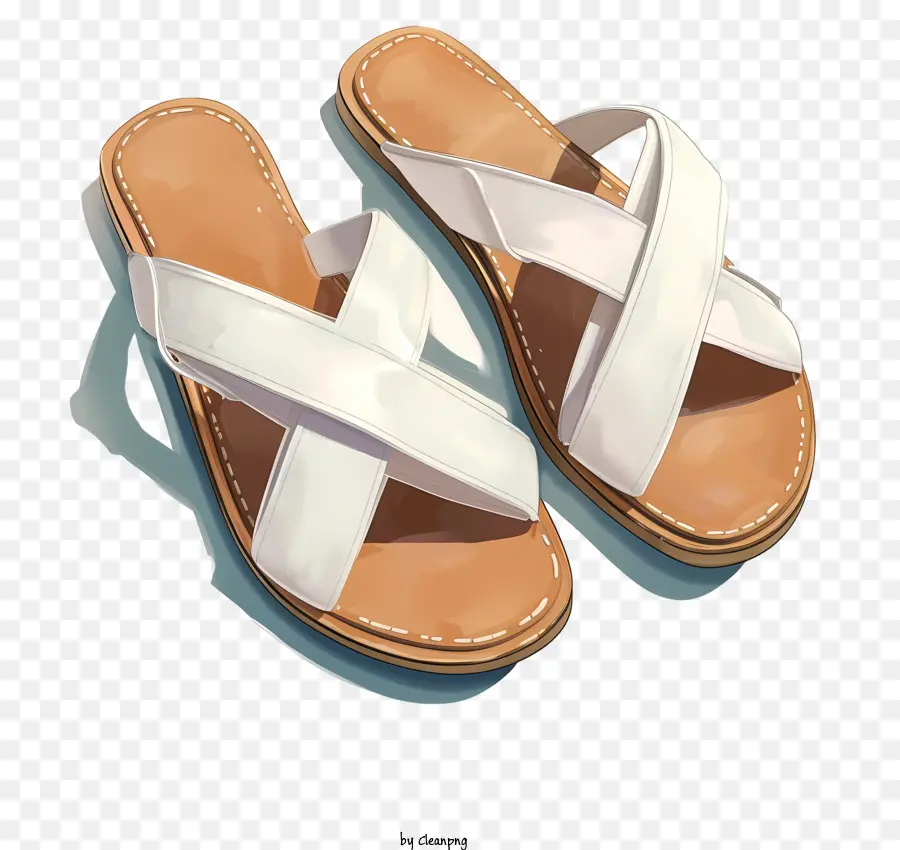 Sandales，Sandales Blanches PNG