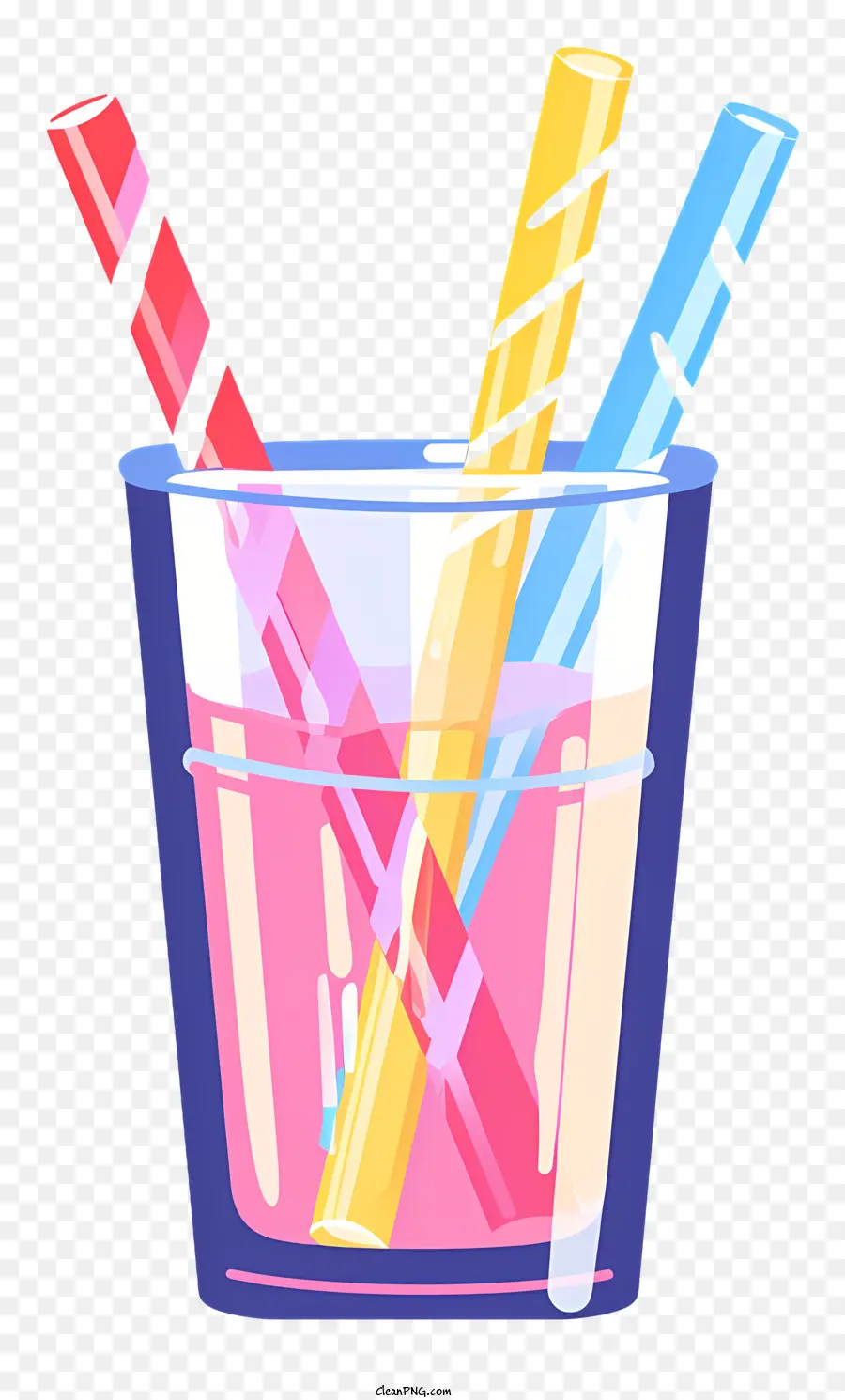 Pailles，Pailles Colorées En Verre PNG