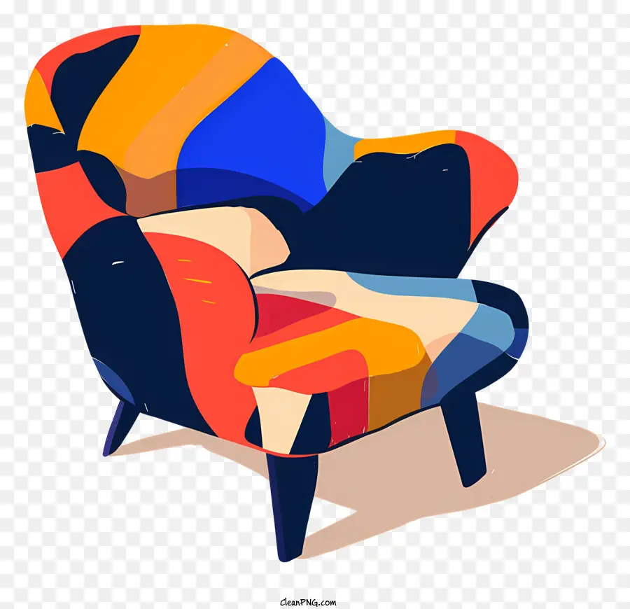 Chaise Moderne，Chaise Colorée PNG