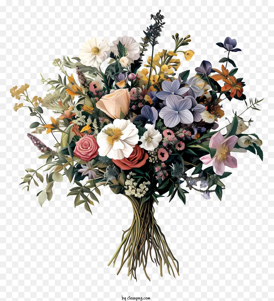 Bouquet De Fleurs De Mariage，Bouquet De Fleurs PNG