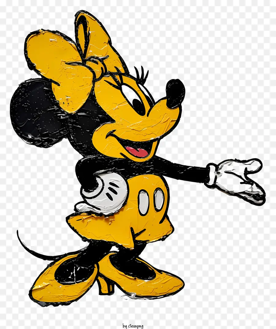 Minnie Mouse，Peinture De Souris Minnie PNG