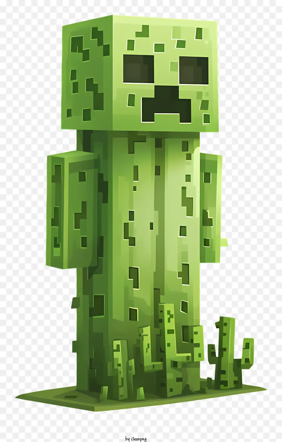 Creeper Minecraft，Personnage De La Peau Verte PNG