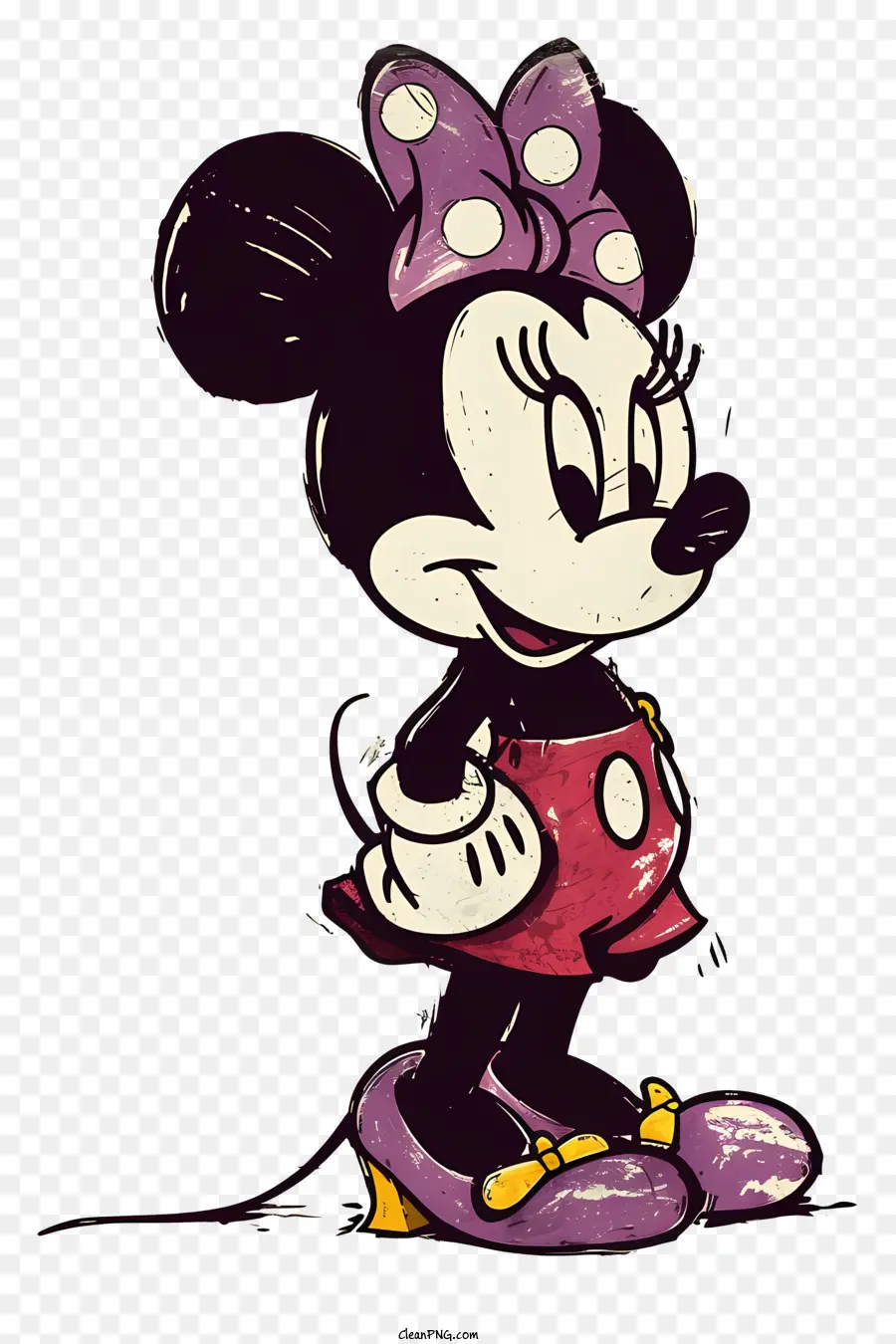 Minnie Mouse，Personnage De Dessin Animé Disney PNG