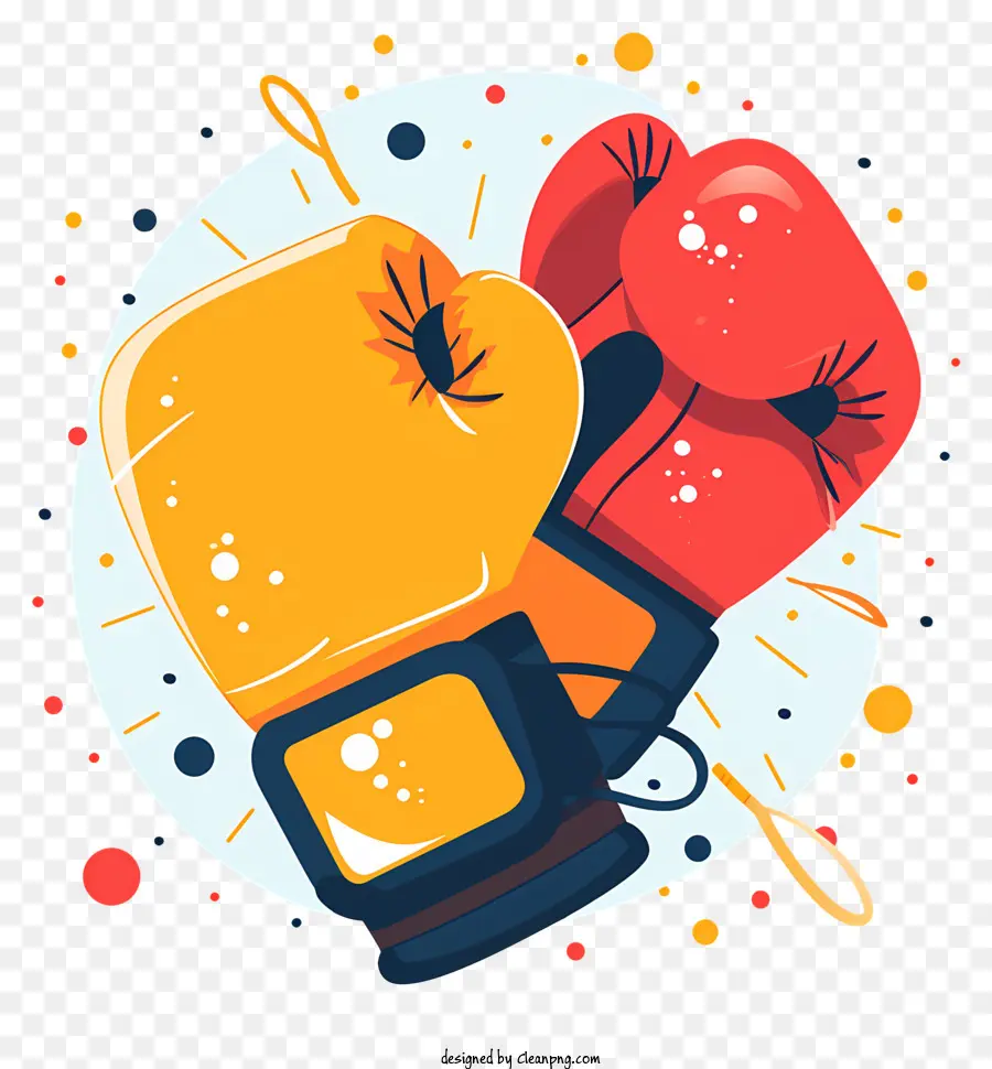 Gants De Boxe，Gant De Boxe Rouge PNG