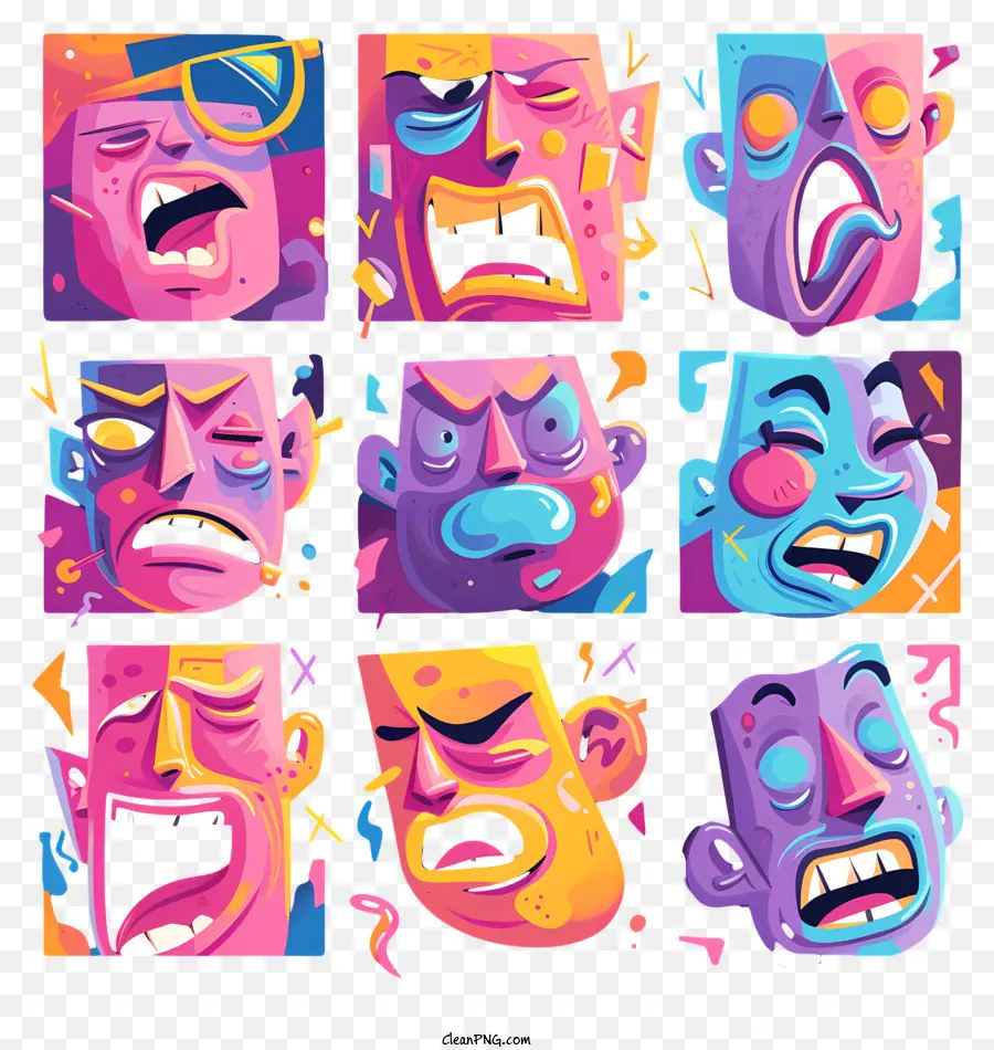 Emotes，Peintures De Visages PNG