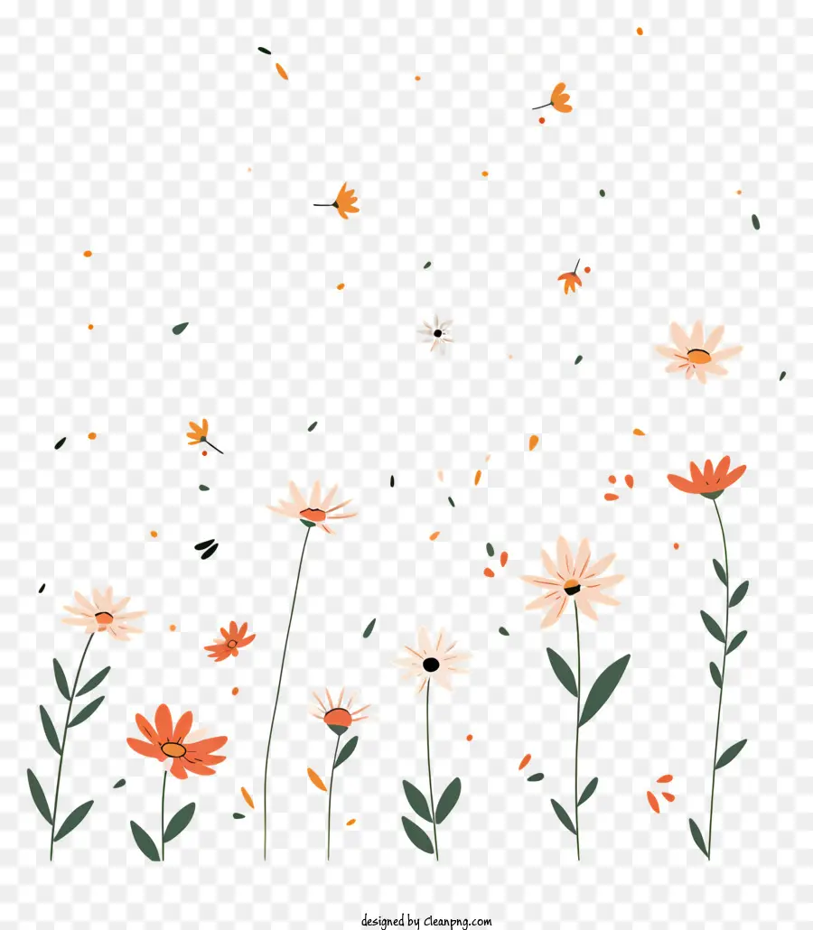 Fleurs Volantes，Fleurs PNG