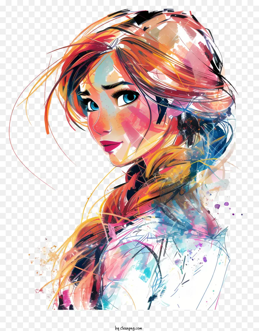 Princesse Disney，Portrait De Fille PNG