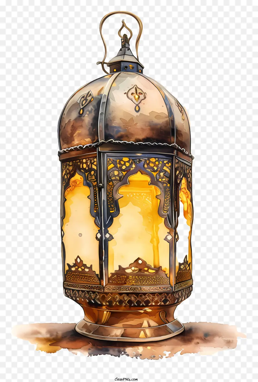 Islamique De La Lampe，Peinture à L'aquarelle PNG