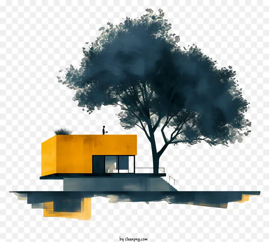 Arbre Architectural，Maison PNG