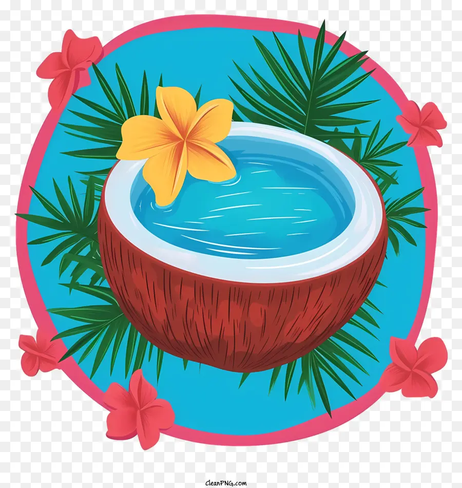 Cocktail De Coco，La Noix De Coco PNG