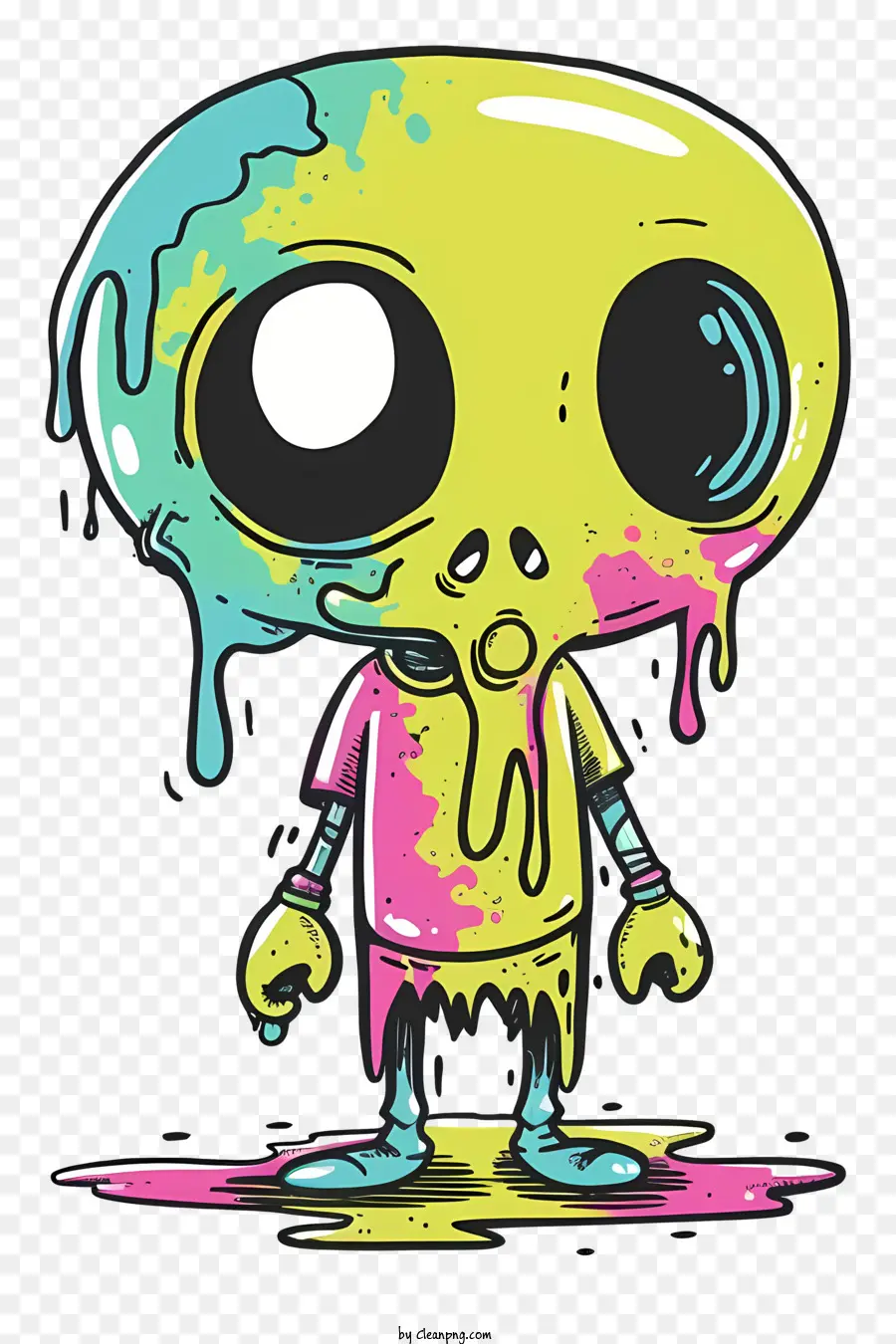 Zombie，Illustration De Dessin Animé PNG