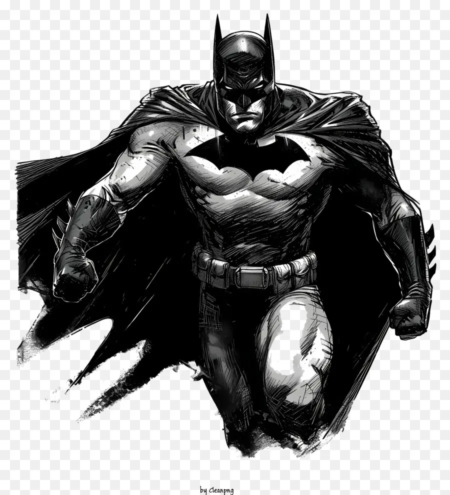 Batman，Dessin Noir Et Blanc PNG