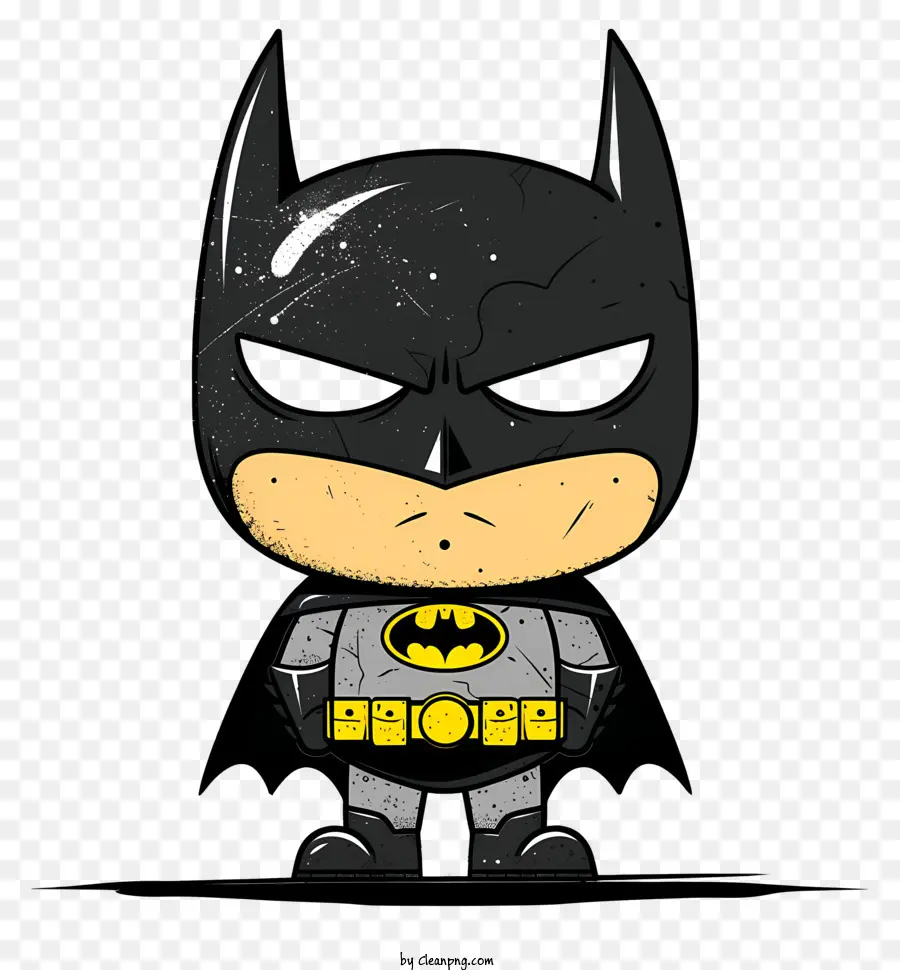 Batman，Costume Jaune Et Noir PNG