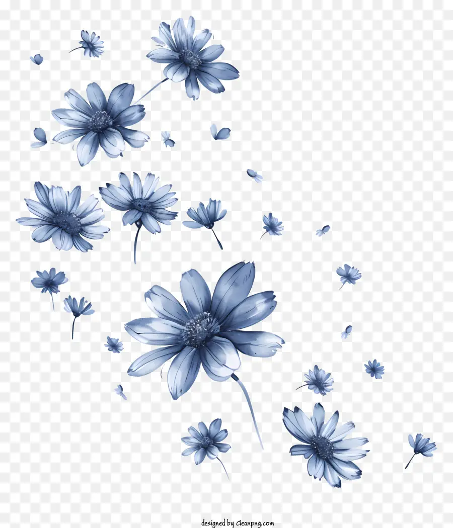 Fleurs Volantes，Fleurs Violettes PNG