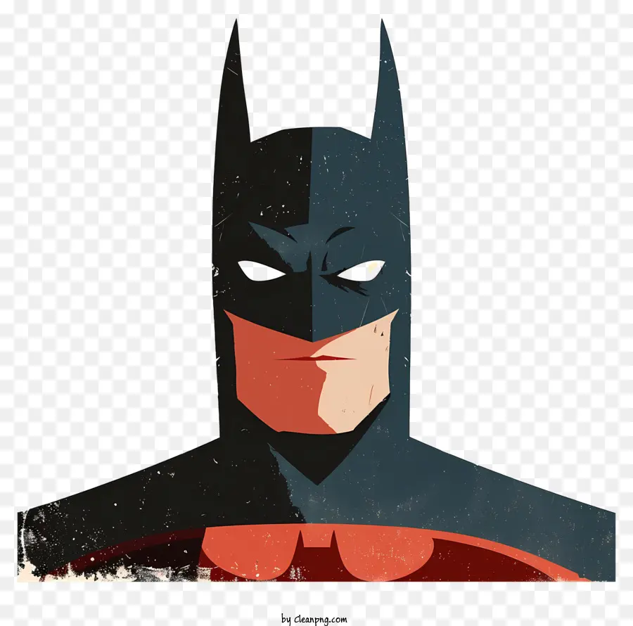 Batman，Costume Rouge Et Noir PNG