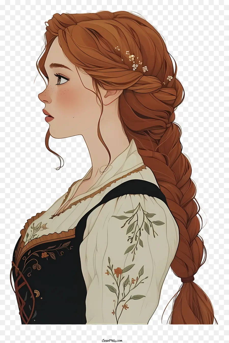 Princesse Disney，Femme Aux Cheveux Tressés PNG