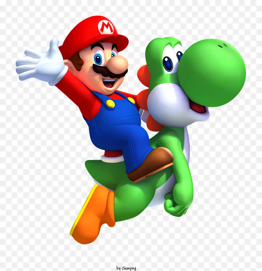 Super Mario，Mario Et Yoshi PNG