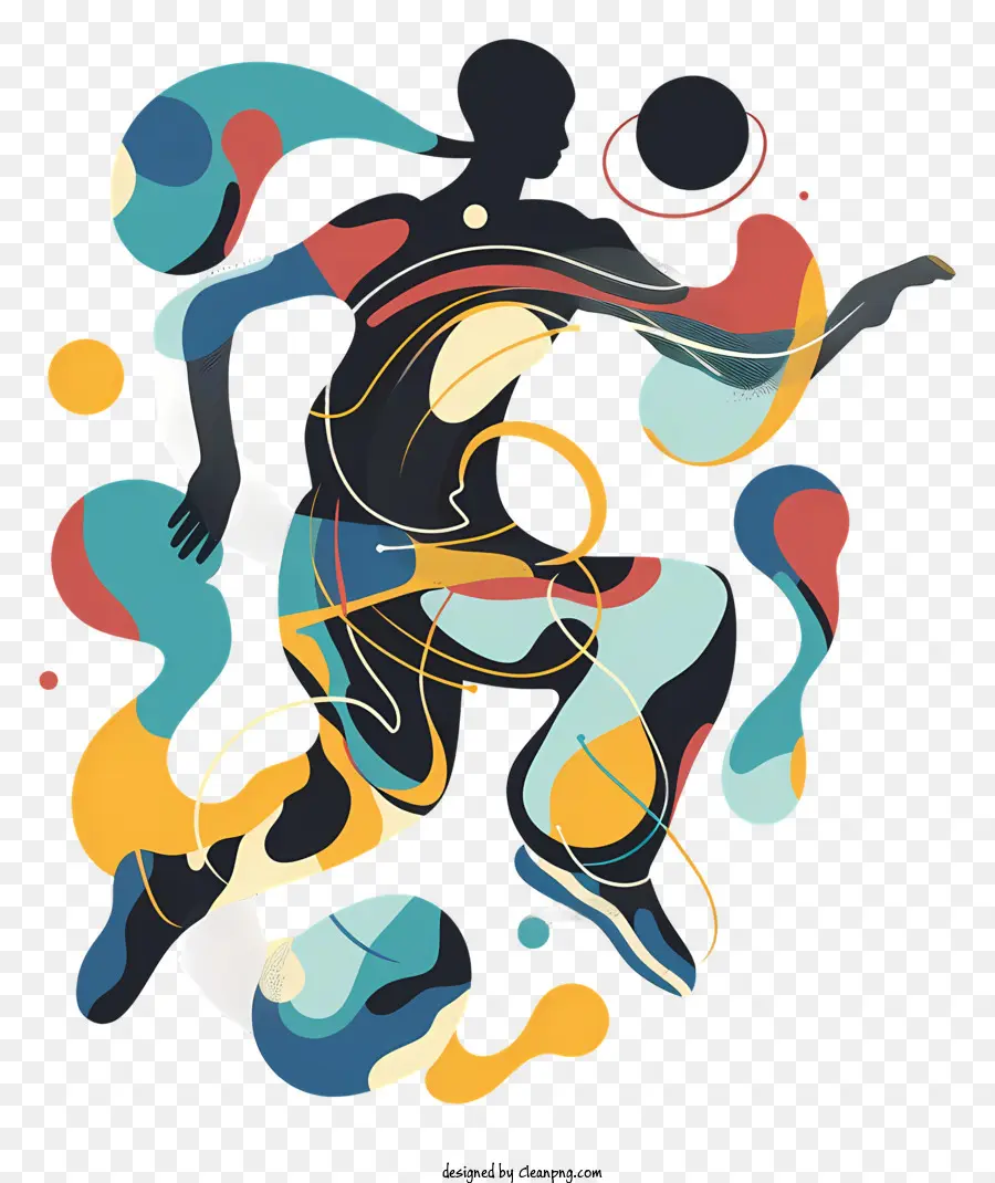 Art Abstrait，Silhouette De Danse PNG