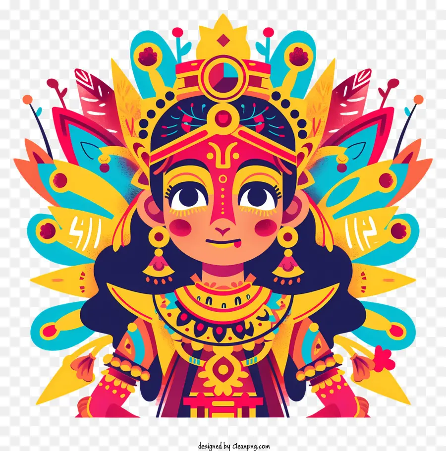 Déesse Hindoue，L'art Indien PNG