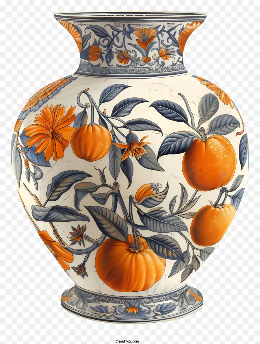 Romain Vase，Vase Orange PNG