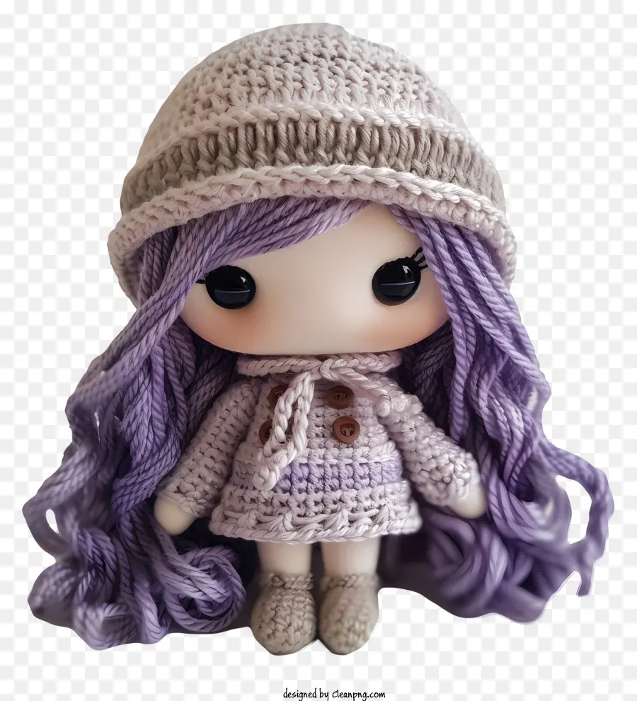 Poupée Amigurumi，Poupée Au Crochet PNG