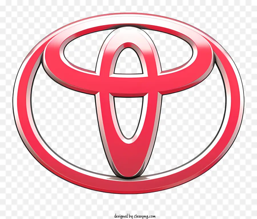 Logo De Toyota，Logo Rouge Et Blanc PNG