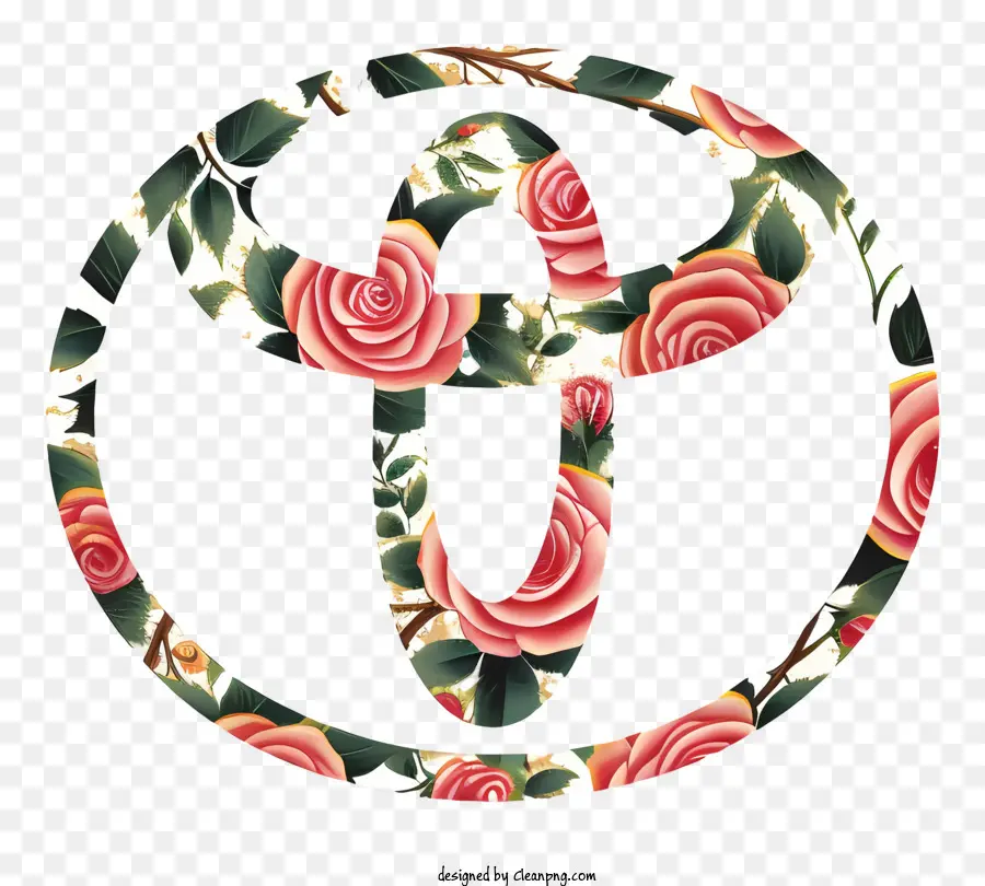 Logo De Toyota，Conception Rose PNG