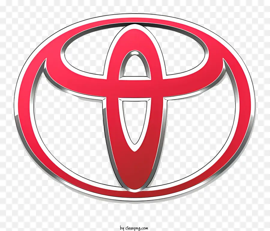 Logo De Toyota，Palette De Couleurs Rouge Et Noir PNG