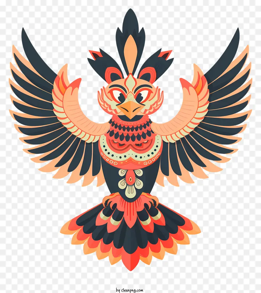 Garuda，Oiseau Coloré PNG