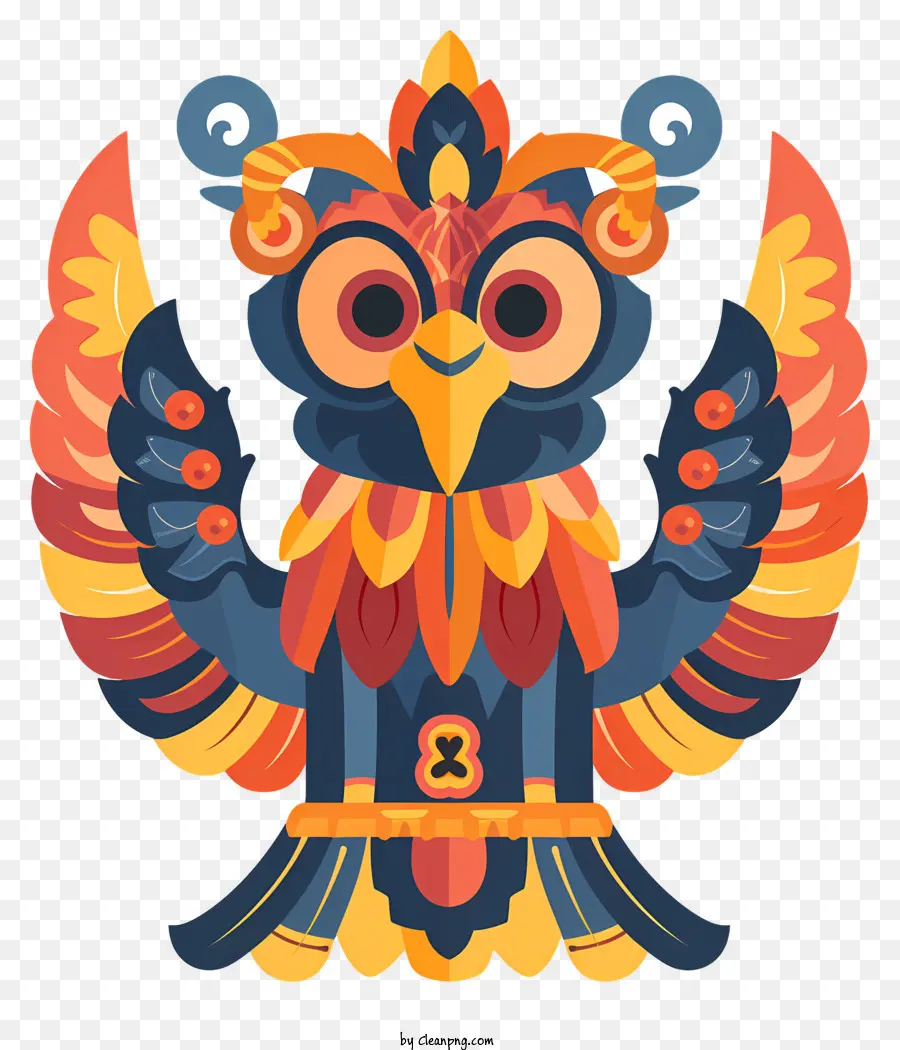 Garuda，Coloré De Hibou PNG